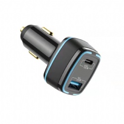 122.5W car charger with 100W type C and 20W USB A