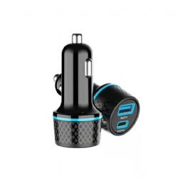 42.5W car charger with USBA +TYPE C