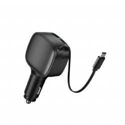78W Retractable car charger