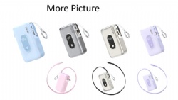 Mini PD 45W 10000mAh Power bank with AC Plug
